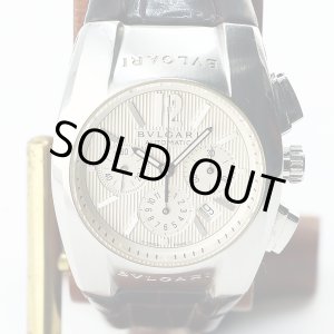 画像: ブルガリ エルゴン クロノグラフ EG35SCH 銀文字盤