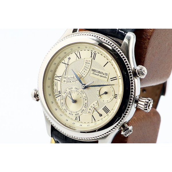 シェルマン　パーペチュアルカレンダーミニッツリピーター　２５周年限定　銀文字盤　サイド拡大