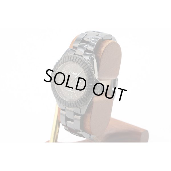 シャネル　Ｊ１２　Ｈ７９８９　インターステラ　黒文字盤　サイド