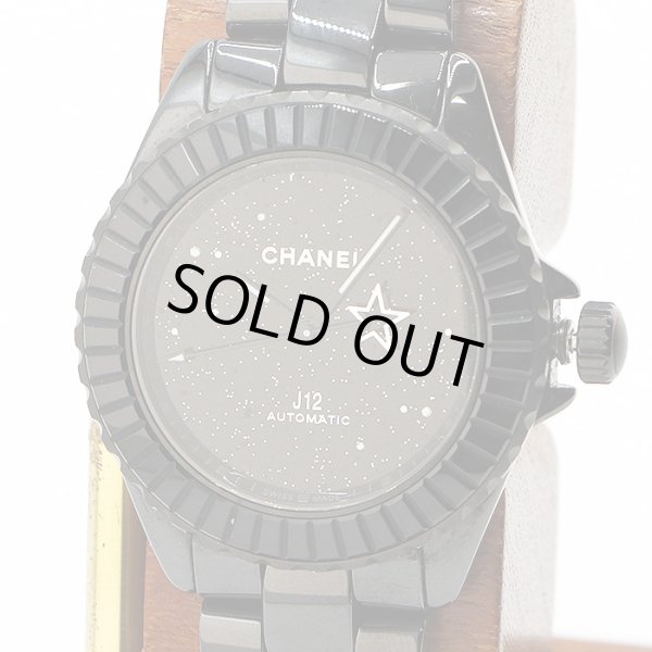 シャネル　Ｊ１２　Ｈ７９８９　インターステラ　黒文字盤