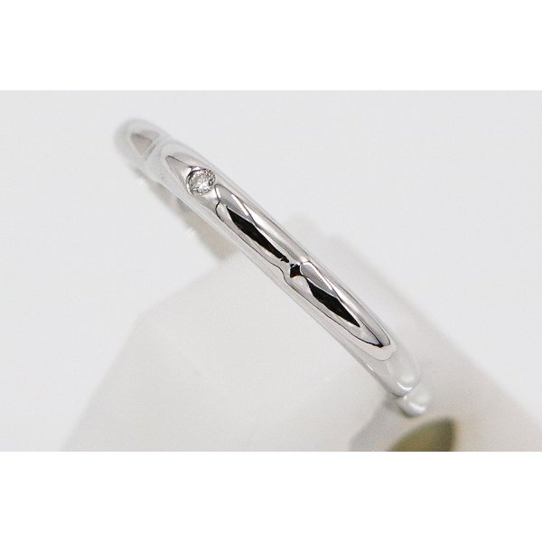 シャネル　750WG カメリア1P ダイアイリリング J3219 2.60g　サイド