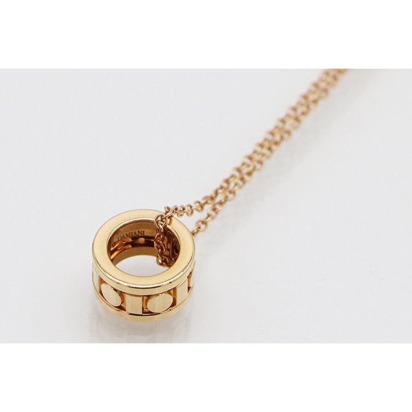 ダミアーニ　750PG ベル エポック・リール ペンダントネックレス 5.7mm 5.60g　裏面