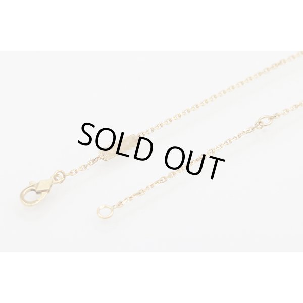 ヴァンクリーフ＆アーペル　750YG ヴィンテージ アルハンブラ ペンダントネックレス 5.10g　留め具外したイメージ