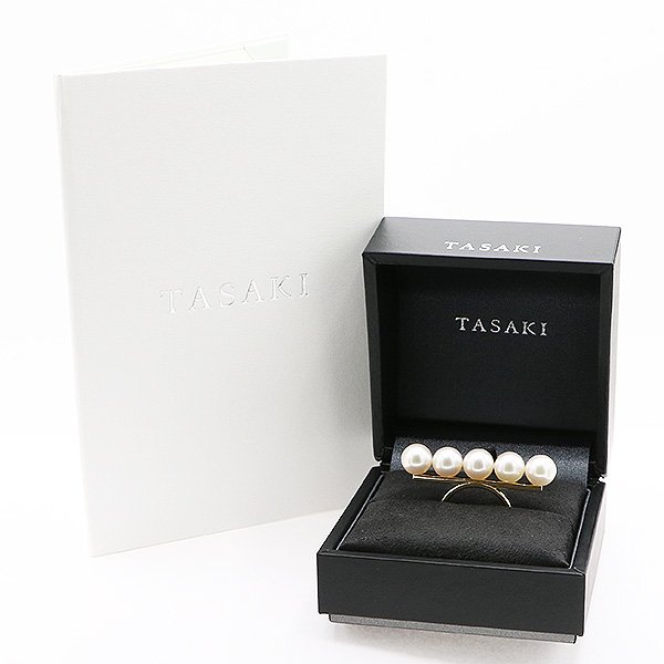 タサキ　750YG バランス シグネチャーリング 8.00mm×5P 9.10g　箱・保証書