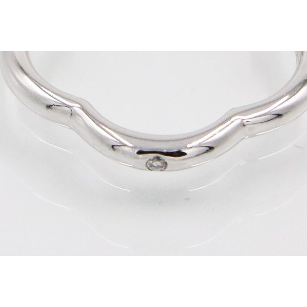 シャネル　750WG カメリア1P ダイアイリリング J3219 2.60g　拡大