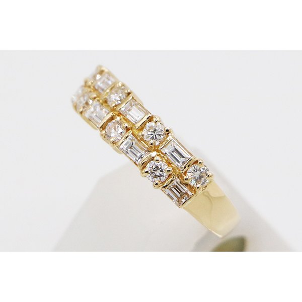 タサキ　K18 ダイアイリリング 0.94ct 4.40g　サイド