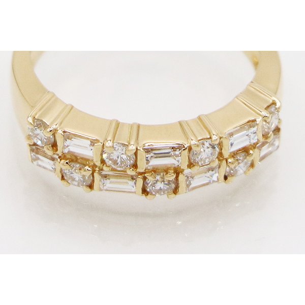 タサキ　K18 ダイアイリリング 0.94ct 4.40g　拡大