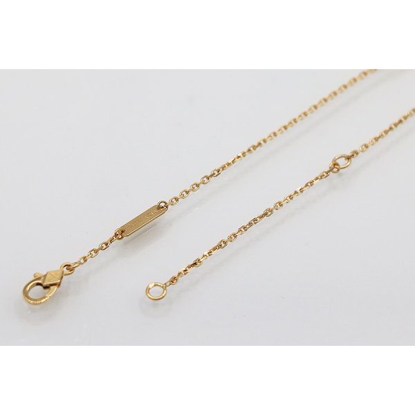 ヴァンクリーフ＆アーペル　750YG ヴィンテージ アルハンブラ ペンダントネックレス 5.10g　留め具外したイメージ(2)