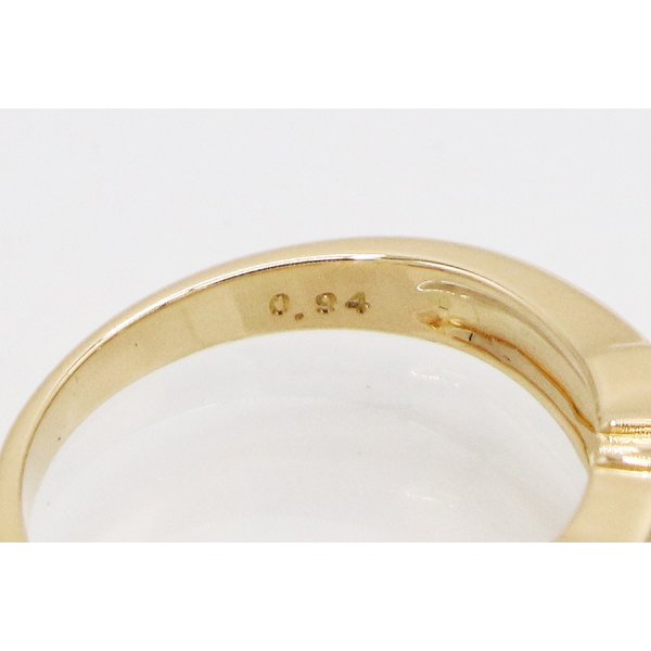 タサキ　K18 ダイアイリリング 0.94ct 4.40g　刻印(2)