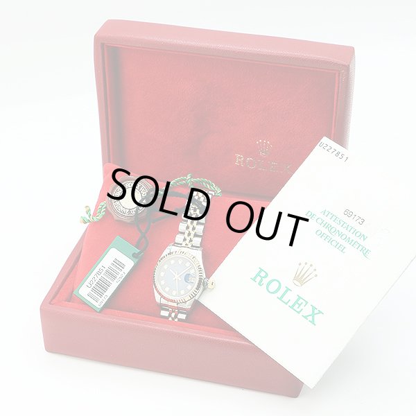 ロレックス　６９１７３Ｇ　青グラデーション文字盤　新１０Ｐ　Ｕ番　箱・保証書