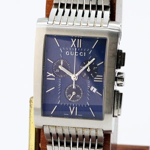 画像: グッチ Gメトロ クロノグラフ 8600M 紺文字盤