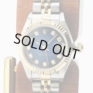画像: ロレックス　６９１７３Ｇ　青グラデーション文字盤　新１０Ｐ　Ｕ番