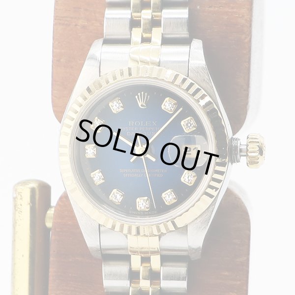ロレックス　６９１７３Ｇ　青グラデーション文字盤　新１０Ｐ　Ｕ番