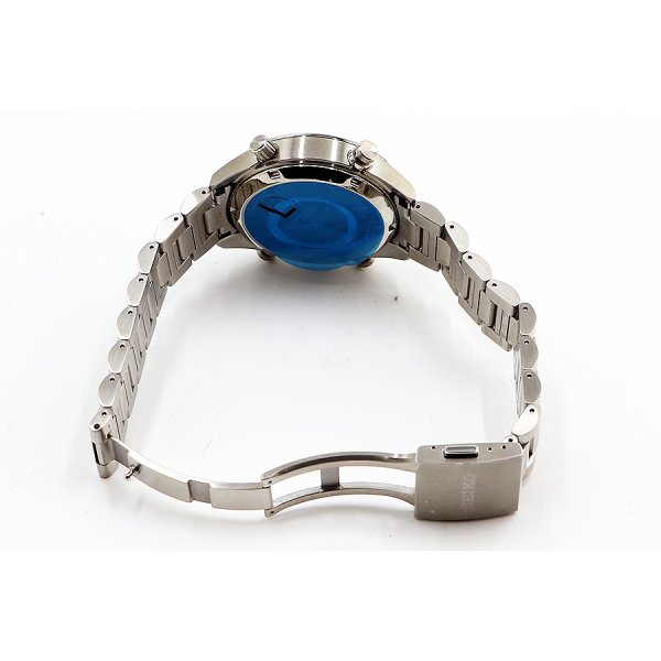 セイコー　プロスペック　スピードタイマー　ＳＢＥＲ００１　銀／黒文字盤　ブレス