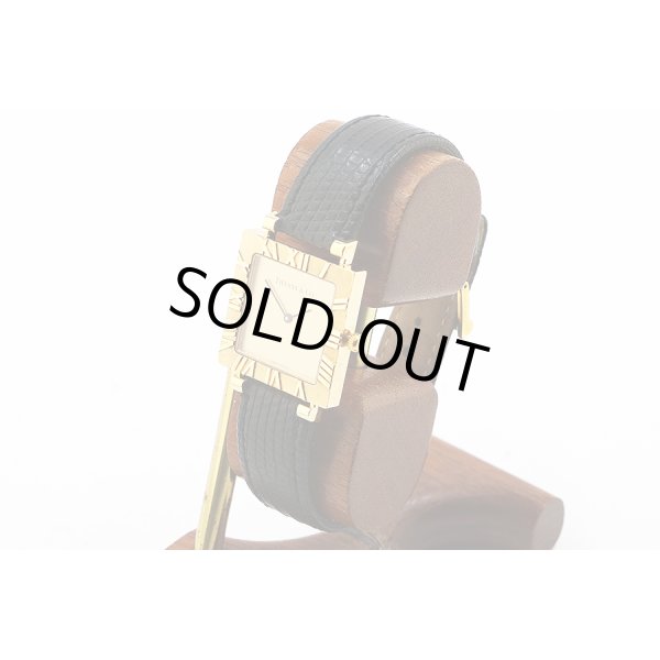 ティファニー　アトラス　スクエア　Ｍ３６３０　金文字盤　サイド