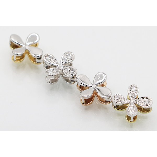 ミキモト　K18YG/PG/WG ダイアイリトップ 5.70g　拡大