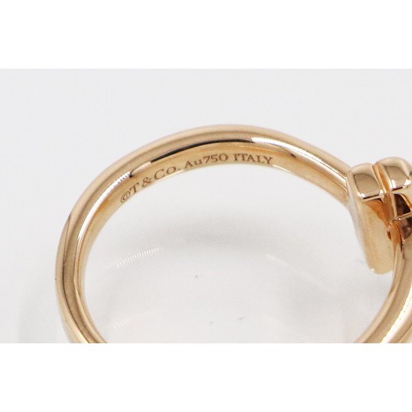 ティファニー　750PG Tワン ダイアイリリング 3.80g　刻印