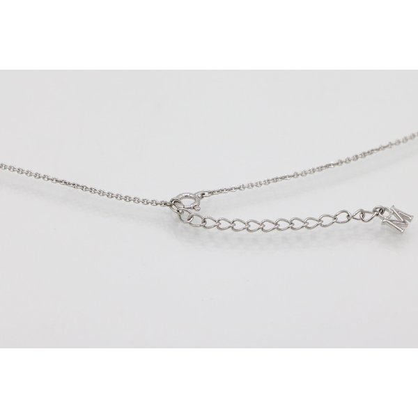 ミキモト　K18WG ブラックパールデマントイドガーネットダイアイリペンダントネックレス 9.30mm 9.60g　留め具