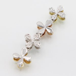 画像: ミキモト K18YG/PG/WG ダイアイリトップ 5.70g