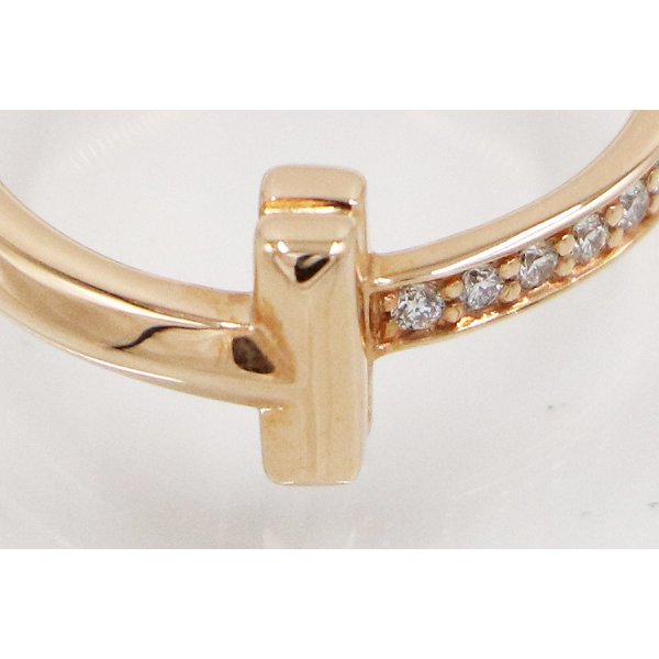 ティファニー　750PG Tワン ダイアイリリング 3.80g　拡大