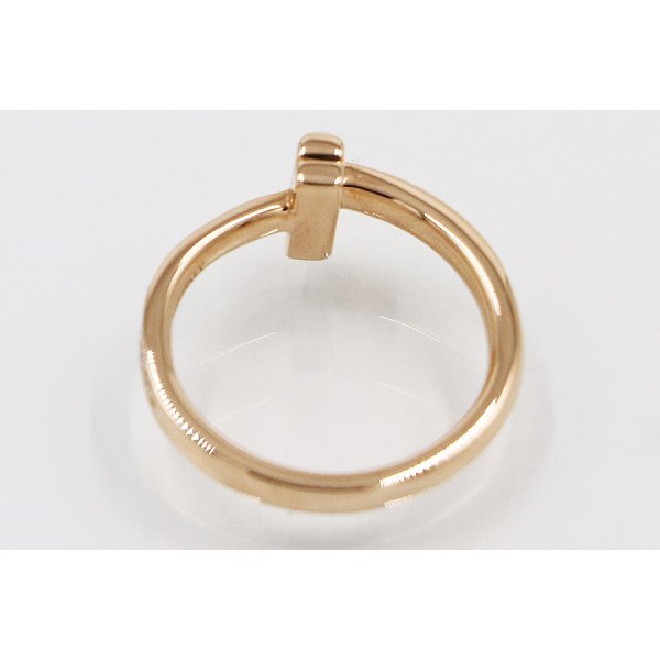 ティファニー　750PG Tワン ダイアイリリング 3.80g　内側