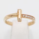 画像: ティファニー　750PG Tワン ダイアイリリング 3.80g