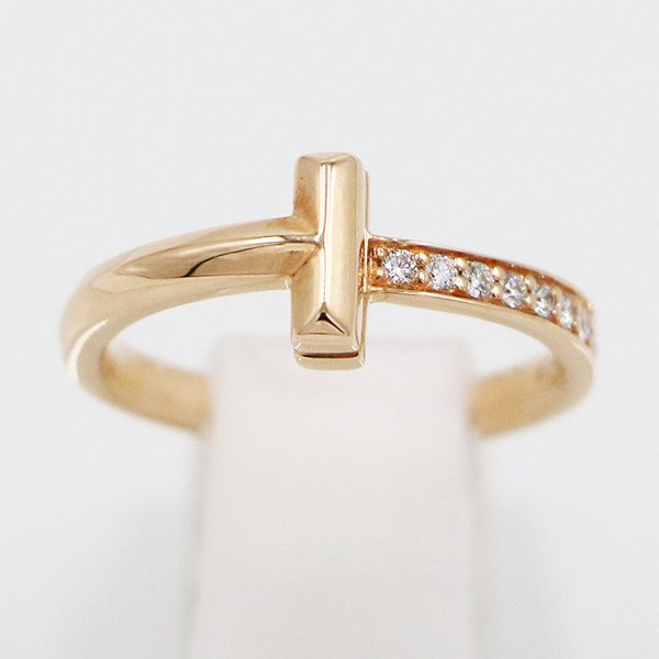 ティファニー　750PG Tワン ダイアイリリング 3.80g