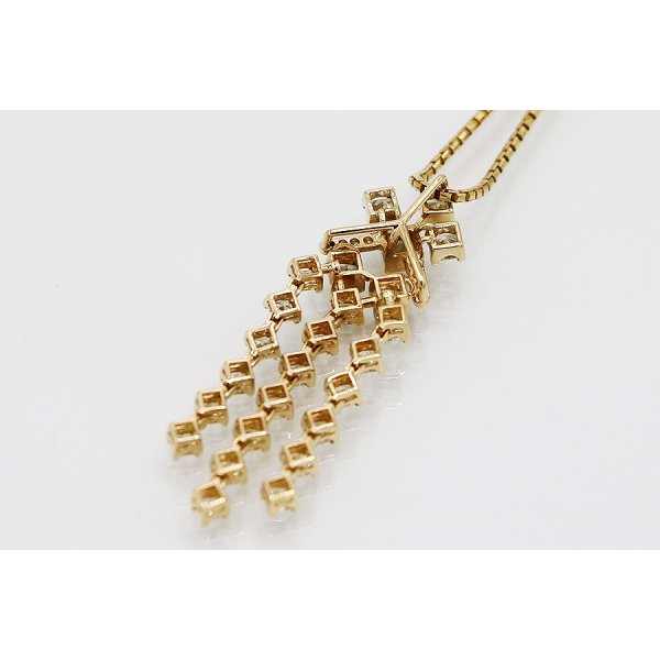 天空　K18 ダイアイリペンダントネックレス 2.91ct 0.06ct 14.00g　裏面