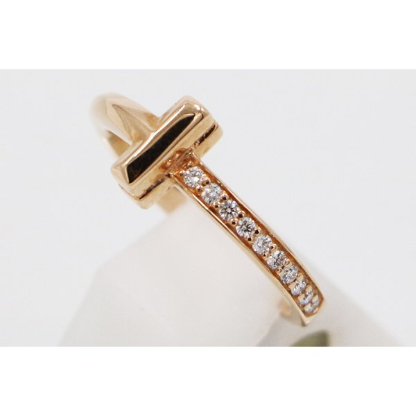 ティファニー　750PG Tワン ダイアイリリング 3.80g　サイド