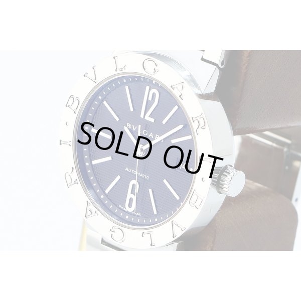 ブルガリ　ブルガリブルガリ　ＢＢ３８ＳＳ　黒文字盤　サイド拡大