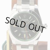 画像: ロレックス　１１６４００ＧＶ　ミルガウス　黒文字盤　グリーンガラス