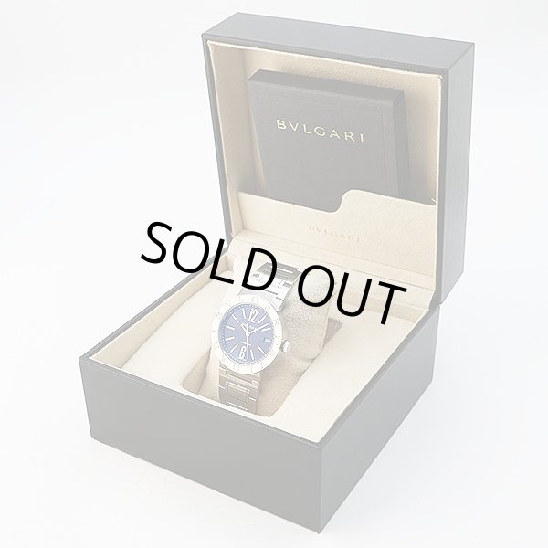 ブルガリ　ブルガリブルガリ　ＢＢ３８ＳＳ　黒文字盤　箱