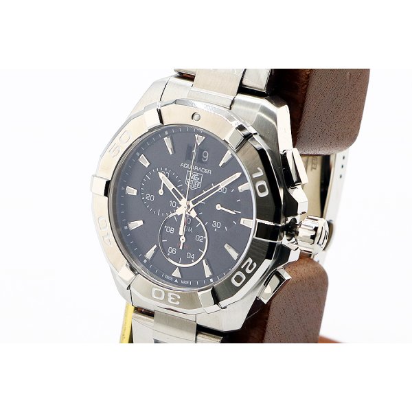 タグホイヤー　アクアレーサー　クロノグラフ　ＣＡＹ１１１０　黒文字盤　サイド拡大