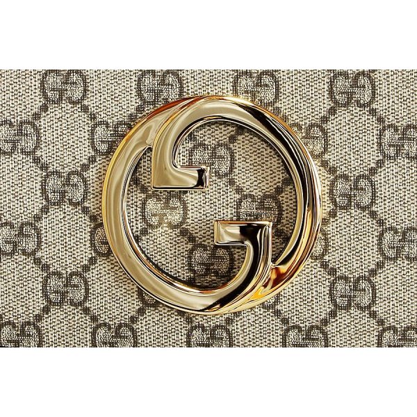 グッチ　ブロンディ ベルトバック 703807 525040 ベージュ／ブラウン　表面拡大