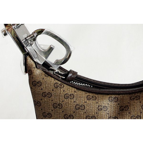 グッチ　アタッシェミニショルダーバック 718512 525040 ブラウン　表面拡大