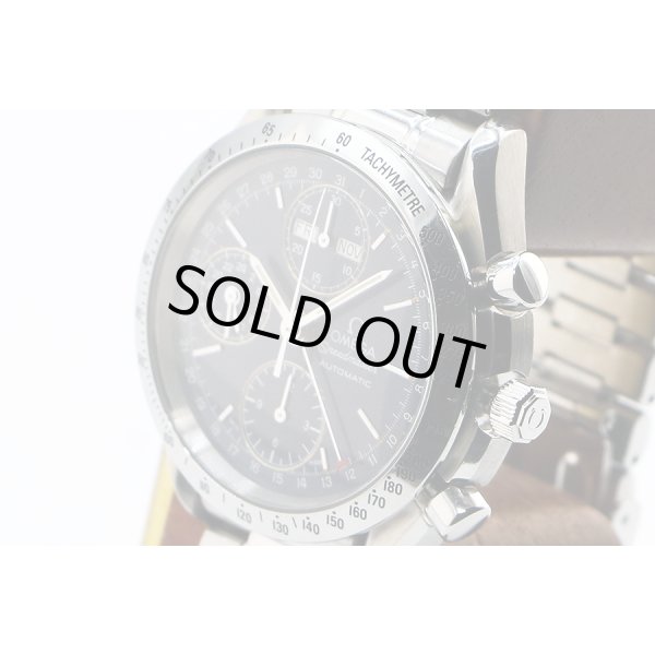 オメガ　スピードマスター　デイデイト　３５２１．８０　青文字盤　サイド拡大