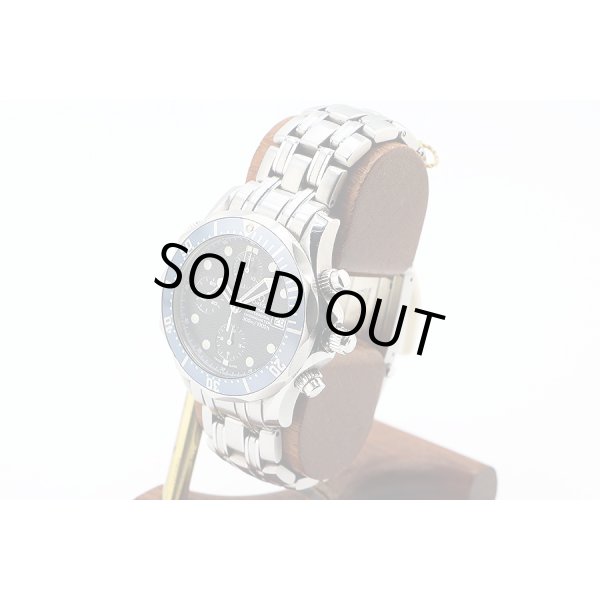 オメガ　シーマスタープロ　クロノグラフ　２５９９．８０　紺文字盤　サイド