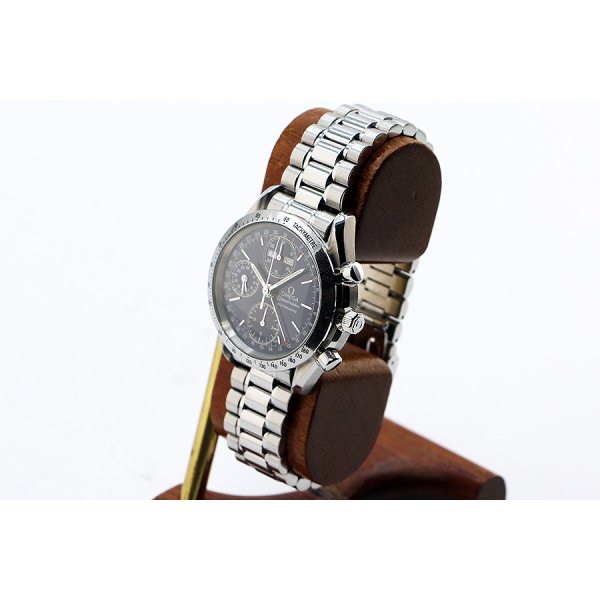 オメガ　スピードマスター　デイデイト　３５２１．８０　青文字盤　サイド