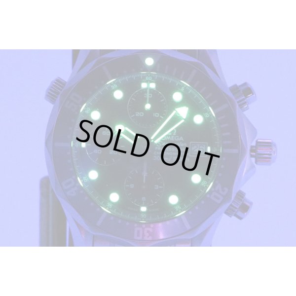 オメガ　シーマスタープロ　クロノグラフ　２５９９．８０　紺文字盤　ライト