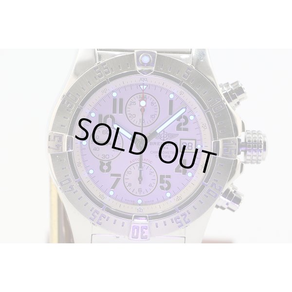 ブライトリング　アベンジャー　スカイランド　Ａ１３３８０　銀文字盤　ライト