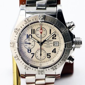 画像: ブライトリング　アベンジャー　スカイランド　Ａ１３３８０　銀文字盤