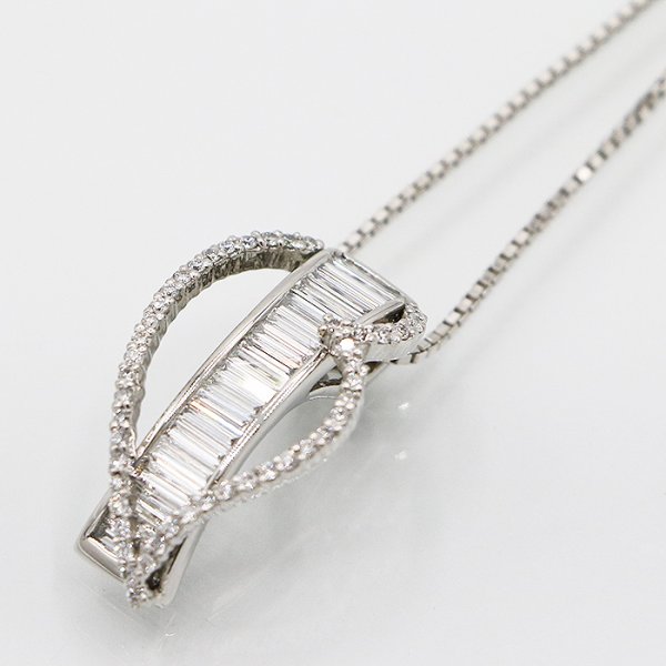 PT900/850 ダイアイリペンダントネックレス 1.50ct 13.20g