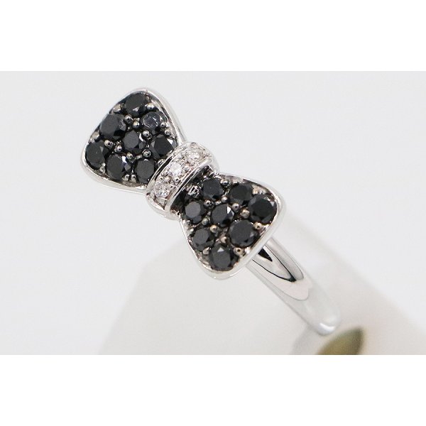 ポンテヴェキオ　K18WG ダイアイリリング 0.52ct 4.00g　サイド