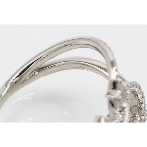 スタージュエリー　PT950 ダイアイリリング 0.23ct 5.10g　刻印(2)