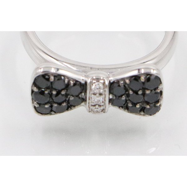 ポンテヴェキオ　K18WG ダイアイリリング 0.52ct 4.00g　拡大