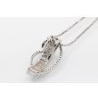 PT900/850 ダイアイリペンダントネックレス 1.50ct 13.20g　裏面
