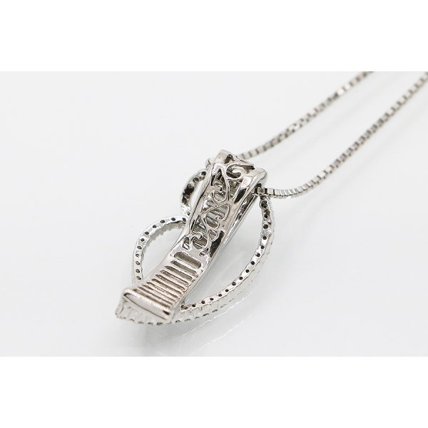 PT900/850 ダイアイリペンダントネックレス 1.50ct 13.20g　裏面