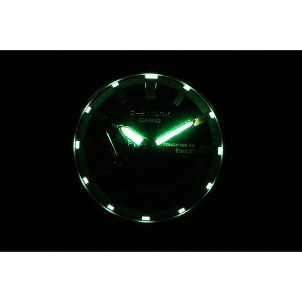 カシオ　Ｇショック　ＧＭ－Ｂ２１００ＢＰＣ　黒文字盤　レインボーインデックス　ライト暗闇
