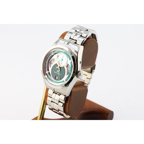 シチズン　カンパノラ　ＢＵ００４０－５７Ｚ　新そに鳥　銀／緑漆文字盤　サイド