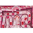 エルメス　LE TOUR DU MONDE EN 63 CASES カレ90 H003177S ピンク　拡大